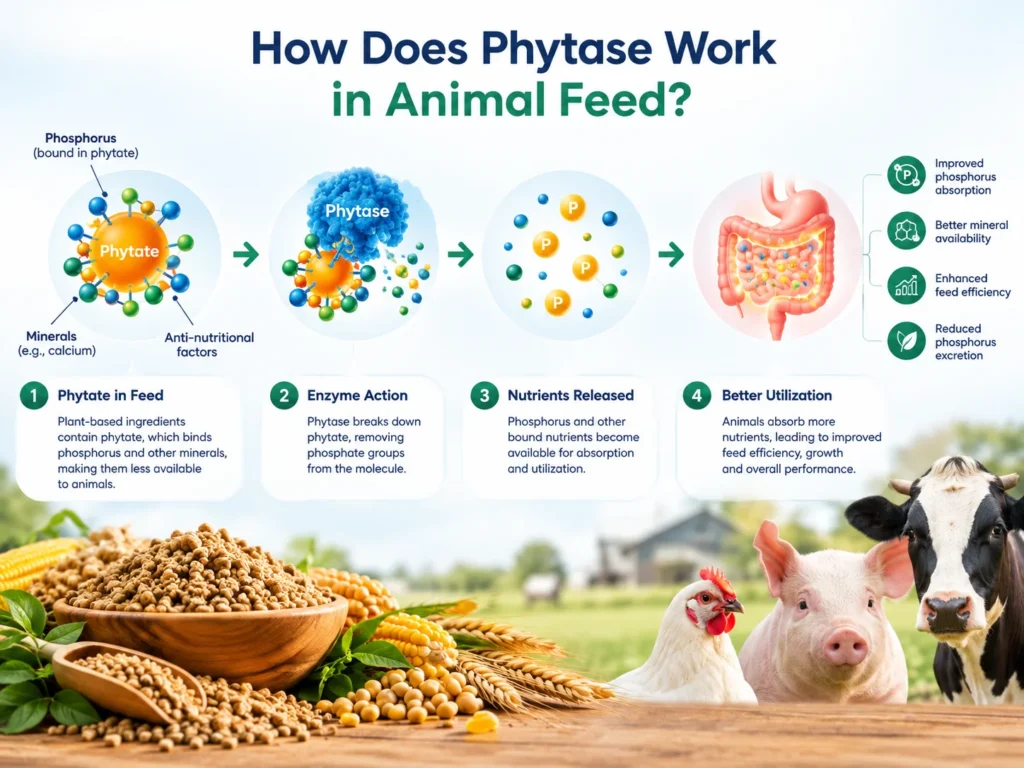 How Does Phytase Work in Animal Feed?